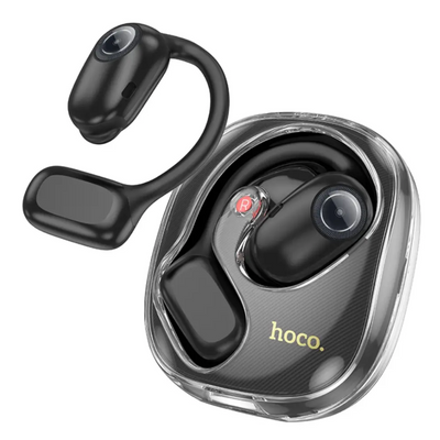 Беспроводные Bluetooth наушники Hoco EA3 с зарядным кейсом и микрофоном блютуз наушники черные EA3 фото