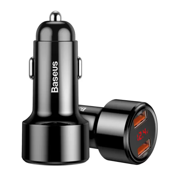 Автомобільний зарядний пристрій Baseus Car Charger 45 W Max QC 3.0 адаптер для телефона в машину прикурювач AU11 фото