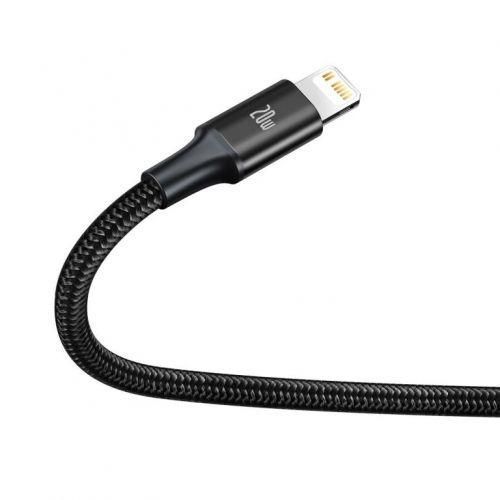 Кабель універсальний Baseus Rapid 3в1 PD 20 W Type-C to Type-C+Lightning+Micro-USB 1.5m для заряджання чорний KB02 фото