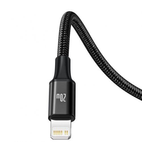 Кабель універсальний Baseus Rapid 3в1 PD 20 W Type-C to Type-C+Lightning+Micro-USB 1.5m для заряджання чорний KB02 фото