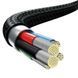 Кабель універсальний Baseus Rapid 3в1 PD 20 W Type-C to Type-C+Lightning+Micro-USB 1.5m для заряджання чорний KB02 фото 6
