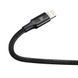 Кабель універсальний Baseus Rapid 3в1 PD 20 W Type-C to Type-C+Lightning+Micro-USB 1.5m для заряджання чорний KB02 фото 4