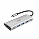 Перехідник WiWU Alpha 6в1 хаб HUB Type-C 3 USB 3.0+SD+microSD+RJ45 концентратор для ноутбука MacBook A631STR фото 3