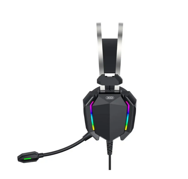 Ігрові навушники гарнітура XO GE-07 Black AUX USB дротові повнорозмірні для ПК і ноутбука з мікрофоном GE-07 фото