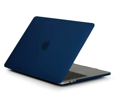 Защитный матовый чехол Matte Hard Shell Case Blue для MacBook New Air 13" матовая накладка для Макбук Эир SC32 фото