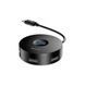 Переходник Baseus Round Box 5в1 внешний адаптер USB-хаб Type-C to USB 3.0*1+USB 2.0*3 хаб для ноутбука черный BSH5B фото 1