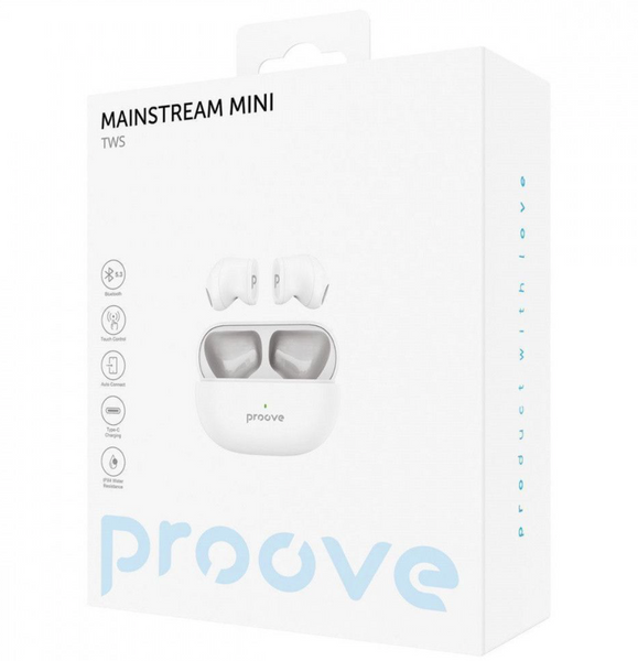 Бездротові навушники Proove Mainstream Mini TWS white 557580003 фото