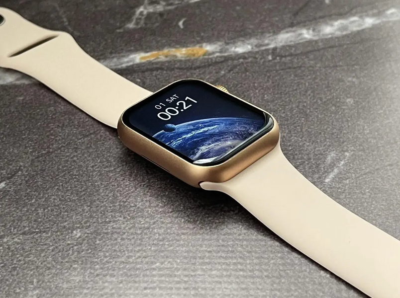Умные смарт часы Smart Watch GS10 Mini 42mm смарт-часы с магнитной зарядкой и функцией звонка золотистые SW117 фото