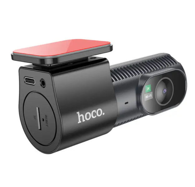Автомобільний відеореєстратор Hoco DV8 2K 2560/25fps WiFi з камерою заднього огляду та записом в машину DV8 фото