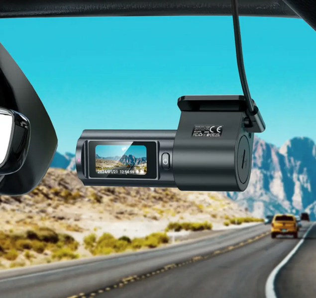Автомобільний відеореєстратор Hoco DV8 2K 2560/25fps WiFi з камерою заднього огляду та записом в машину DV8 фото