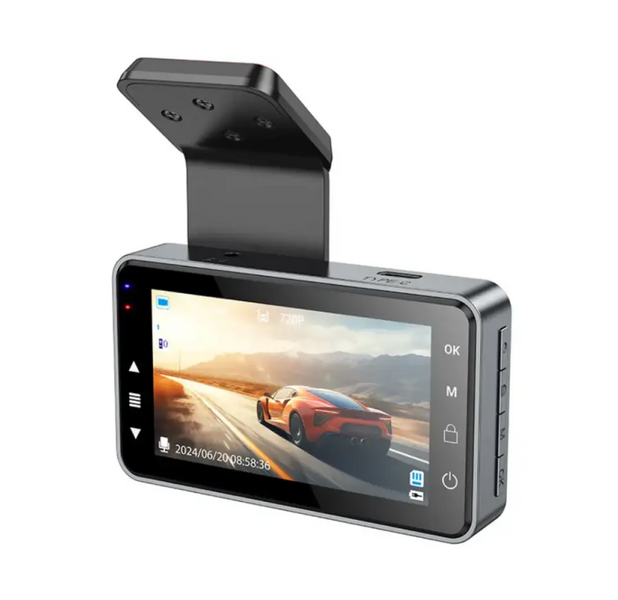 Автомобільний відеореєстратор Hoco DV9 720P HD 200 mAh 3-inch з дисплеєм і записом в машину DV9 фото