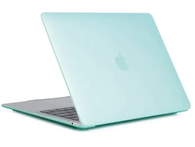 Защитный бирюзовый матовый чехол Matte Hard Shell Case для MacBook New Air 13" матовая накладка для Макбук Эир SC26 фото
