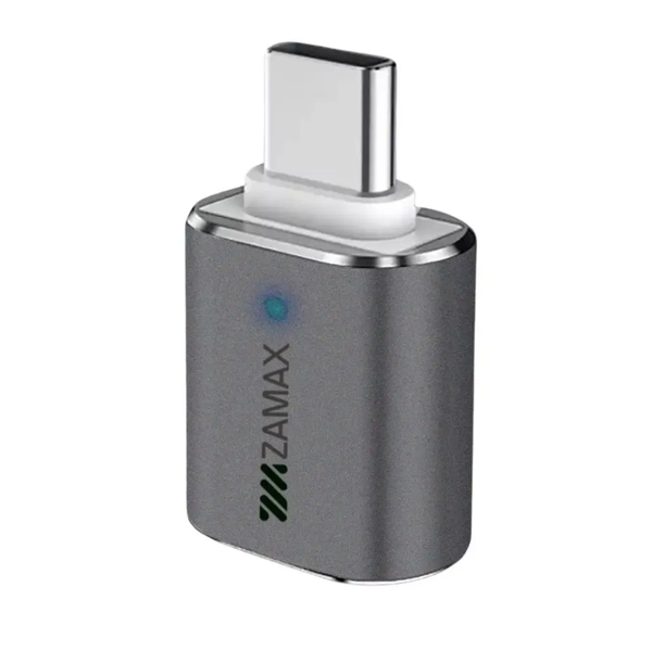 Переходник Zamax Mini OTG Adapter Type-C to USB-A 3.0 хаб для ноутбука телефона концентратор внешний адаптер ZXMOTG фото