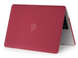 Защитный матовый бордовый чехол Matte Hard Shell Case для MacBook New Air 13" матовая накладка для Макбук Эир SC28 фото 3