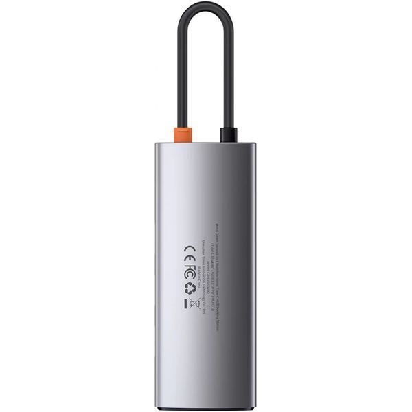 Переходник Baseus Metal Gleam Series Type-C HUB 6в1 внешний адаптер хаб для ноутбука MacBook концентратор BAS6 фото