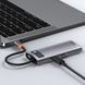 Переходник Baseus Metal Gleam Series Type-C HUB 6в1 внешний адаптер хаб для ноутбука MacBook концентратор BAS6 фото 8