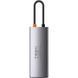 Переходник Baseus Metal Gleam Series Type-C HUB 6в1 внешний адаптер хаб для ноутбука MacBook концентратор BAS6 фото 4