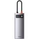 Переходник Baseus Metal Gleam Series Type-C HUB 6в1 внешний адаптер хаб для ноутбука MacBook концентратор BAS6 фото 3