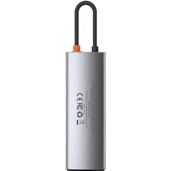 Переходник Baseus Metal Gleam Series Type-C HUB 8в1 внешний адаптер хаб для ноутбука MacBook концентратор BAS8 фото