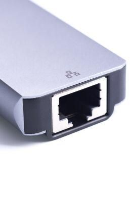 Перехідник концентратор USB-хаб 6 в 1 ZAMAX розгалужувач Type C HUB to 4k хаб для MacBook ZX6 фото