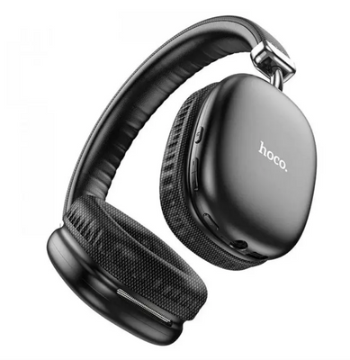 Накладные беспроводные наушники Hoco W35 Max Black Bluetooth полноразмерные наушники с микрофоном для телефона HW35 фото