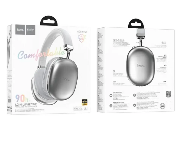 Накладные беспроводные наушники Hoco W35 Max Bluetooth полноразмерные наушники с микрофоном для телефона HW35S фото