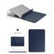 Чехол папка WIWU Skin Pro II PU Leather Sleeve защитный чехол из эко-кожи для MacBook Pro и Air 13.3" синий SC16 фото 3