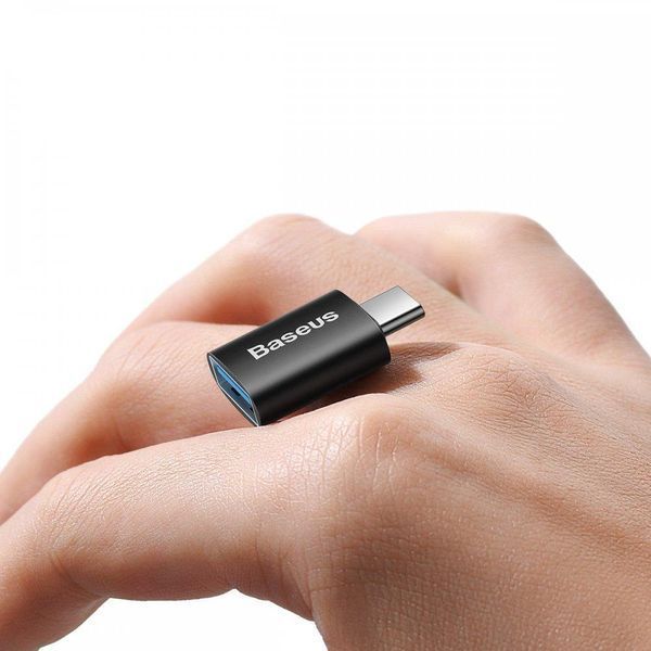 Переходник Baseus Mini OTG Adapter Type-C to USB-A 3.1 хаб для ноутбука телефона концентратор внешний адаптер BMOTG фото