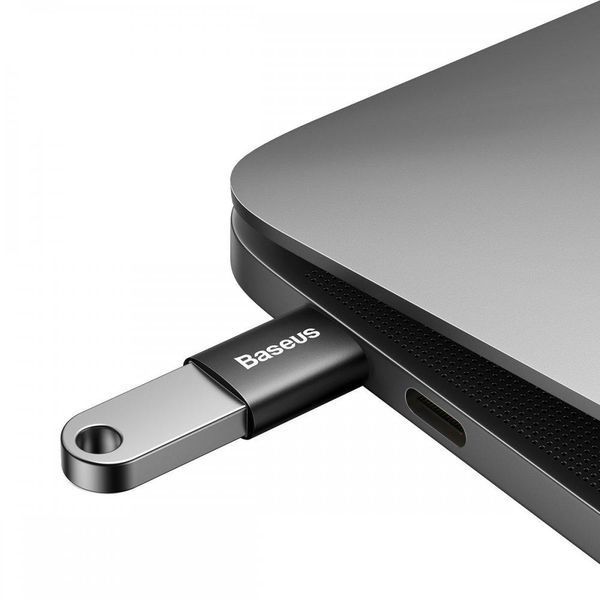 Переходник Baseus Mini OTG Adapter Type-C to USB-A 3.1 хаб для ноутбука телефона концентратор внешний адаптер BMOTG фото