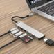 USB-хаб ZAMAX 7-в-1 перехідник для MacBook концентратор Type C + USB HUB to HDMI/HDTV + PD + USB C + SD + TF ZX7 фото 1